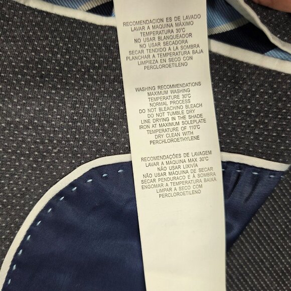 El Ganso Sport Coat Mens 48 Gray Microdot Unstructured Preppy Blazer Jacket - Picture 5 of 14